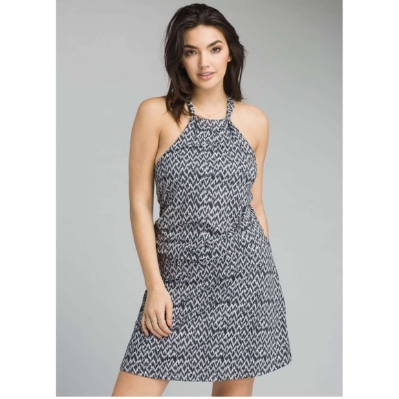 Prana Dresses & Skirts - Prana halter fit & flare dress with built in bra